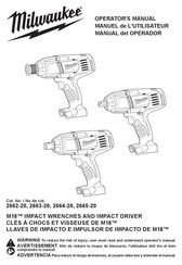 Milwaukee M18 2664-20 Operator's Manual