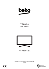 Beko Crystal 9 B55 OLED D 975 A User Manual