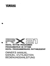 Yamaha RX-21 Owner's Manual