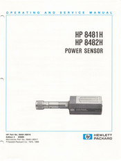 HP HP 8481H Operating And Service Manual