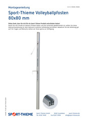 Sport-thieme 1096008 Operating & Assembly Instructions