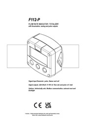 Fluidwell F112-P Manual