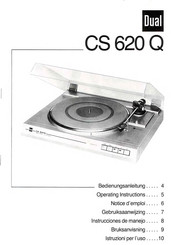 Dual CS 620 Q Operating Instructions Manual