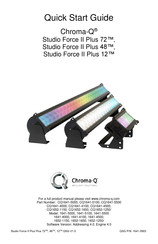 Chroma Studio Force II Plus 72 Quick Start Manual
