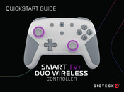 Gioteck SMART TV+ DUO WIRELESS CONTROLLER Quick Start Manual