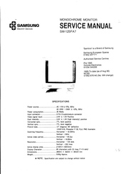 Samsung SM-12SFA7 Service Manual