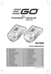 Ego Power+ NEXUS ESCAPE PAD1800E Original Instructions Manual