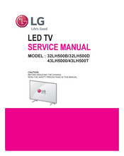 LG 32LH500B Service Manual