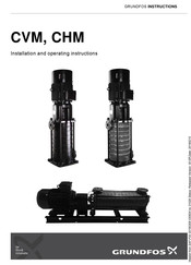 Grundfos CVM Installation And Operating Instructions Manual
