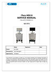 Align Technology CADENT iTero HD2.9 Service Manual