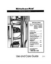 KitchenAid KSRB25Q Use And Care Manual