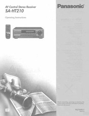Panasonic SAHT210 - RECEIVER Operating Instructions Manual