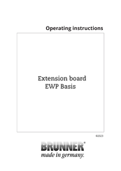 Brunner EWP Basis Operating Instructions Manual