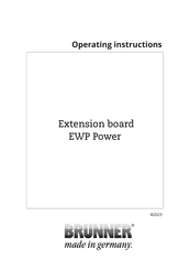 Brunner EWP Power Operating Instructions Manual