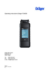 Dräger FG4500 Operating Instructions Manual
