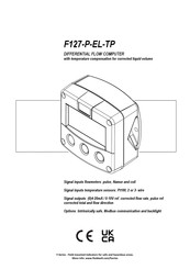 Fluidwell F127-P-EL-TP Manual