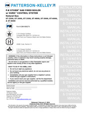 Patterson-Kelley P-K STORM ST-6000 Installation And Owner's Manual