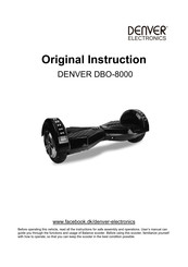 Denver Electronics DBO-8000 Original Instruction