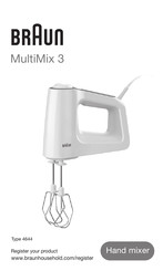 Braun MultiMix 3 HM 3105 WH Manual