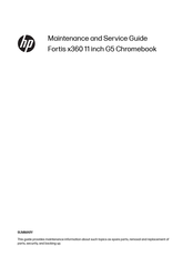 HP Fortis x360 G5 Chromebook Maintenance And Service Manual