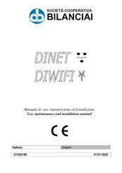 Bilanciai DINET DIWIFI/IP Use, Maintenance And Installation Manual