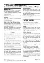 MG PSP20 Instruction Manual