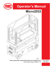 Mec Micro2032 Operator's Manual