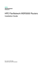 HPE MSR3000 Installation Manual