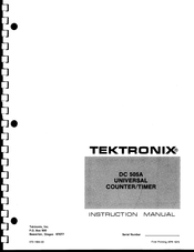 Tektronix DC 505A Instruction Manual