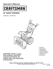 Craftsman 247.889701 Operator's Manual