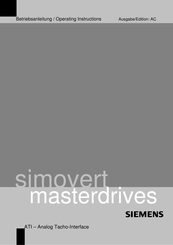 Siemens SIMOVERT VC Series Operating Instructions Manual