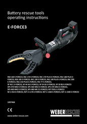 Weber Rescue Systems RSC 170 PLUS E-FORCE3 Operating Instructions Manual