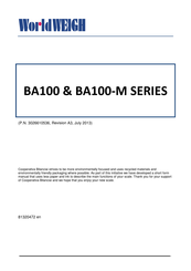 WorldWEIGH BA100 8H Instruction Manual