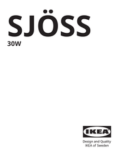 IKEA SJOSS 30W Instructions Manual