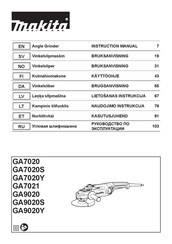 Makita GA9020 Instruction Manual