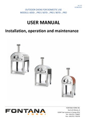 Fontana Forni 6050 PRO Series User Manual