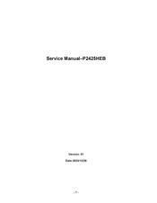 Dell P2425HEB Service Manual