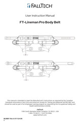 Falltech FT-Lineman Pro 8050 User Instruction Manual