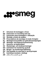 Smeg KSET62E Instruction On Mounting And Use Manual