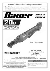 Harbor Freight Tools Bauer 2185C-B Owner's Manual & Safety Instructions