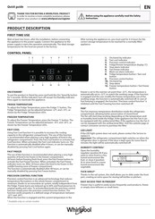 Whirlpool W9C 941C OX Quick Manual