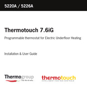 Thermogroup Thermotouch 7.6iG Installation & User Manual