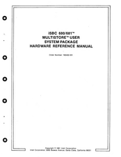 Intel MULTISTORE iSBC 681 Hardware Reference Manual