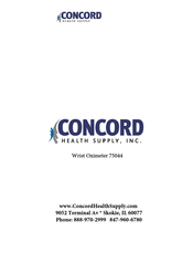 CONCORD ACCARE WS Series User Manual