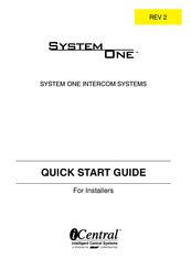 Ness iCentral System One Quick Start Manual