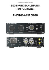 Lake People PHONE-AMP G108 User Manual