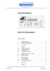 Schaudt EBL 241-2 Electroblock Instruction Manual
