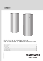 Bosch JUNKERS Storacell PSW 1000-5 S-solar Manual