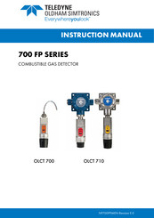 TELEDYNE OLDHAM SIMTRONICS Everywhereyoulook 710 FP Instruction Manual