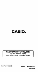 Casio fic-85WA User Manual